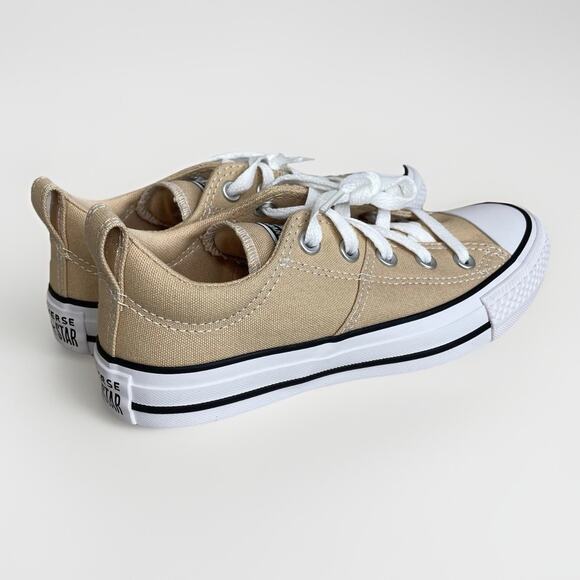 Converse CTAS Madison Ox Coastal Dune Sand Women's Sz 5.5 Sneakers White Black - Picture 4 of 10